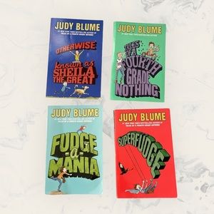 Judy Blume Lot of 4 Double Fudge / Superfudge / Fudge-a-mania Like New Paperback